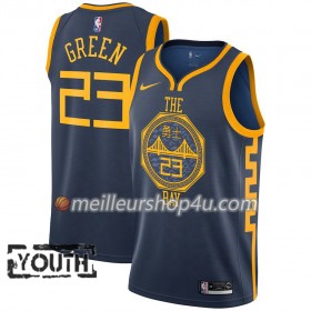Maillot Basket Enfant Golden State Warriors Draymond Green 23 2018-19 Nike City Edition Navy Swingman